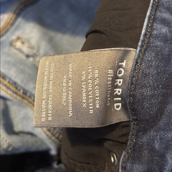 Torrid Dark Blue jeans trio for skinny jeans size 16-20 - Picture 5 of 5